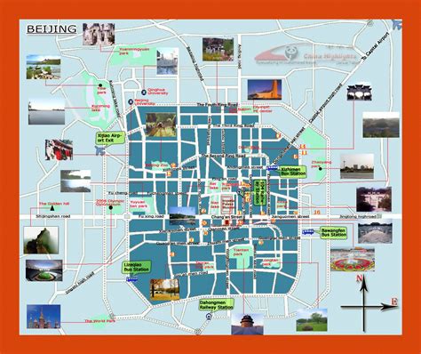 Tourist map of Beijing city | Maps of Beijing | Maps of China | Maps of ...