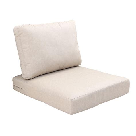 Hampton Bay Beverly Beige Replacement 2 Piece Outdoor Sectional Chair Cushion Set 89 22301 The