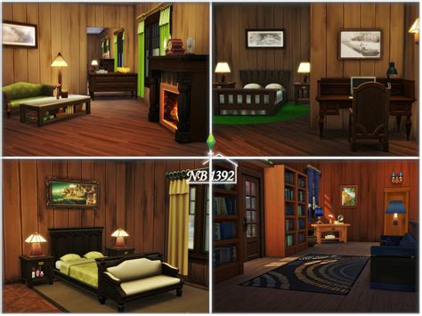 The Sims Resource Wooden Mansion No Cc Nb