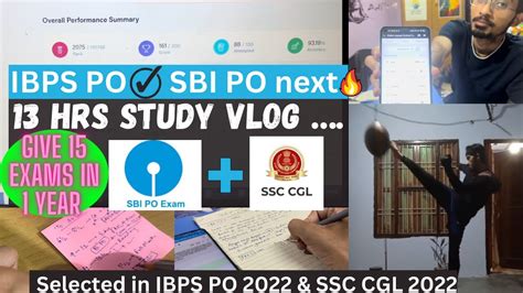 Sbi Po Ssc Cgl Study Vlog Cracked Ibps Po Ssc Cgl