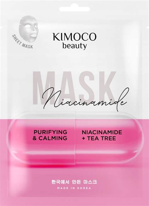 KIMOCO Beauty maska w płachcie oczyszczająco kojąca z niacynamidem