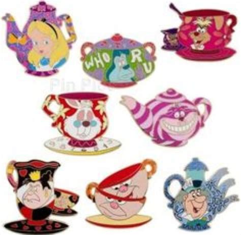 Mad Hatter Tea Party Disney Pins Disney Pin Collections Disney Pins