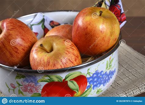 Red Apple Tasty Natural Fruit Vegan Healthy Food Stock Photo Image Of