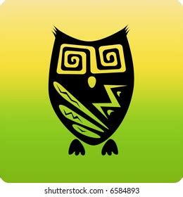 Tribal Owl Stock Vector (Royalty Free) 6584893 | Shutterstock