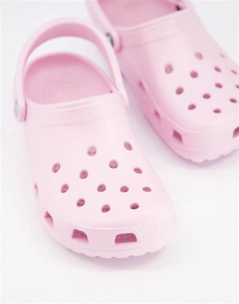 Crocs Classic Clogs In Ballerina Pink Asos Pink Crocs Crocs