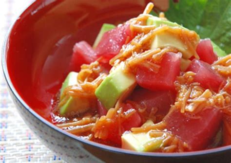 Raw Tuna And Avocado With Nameko Mushrooms And Soy Sauce Recipe By Cookpad Japan Cookpad