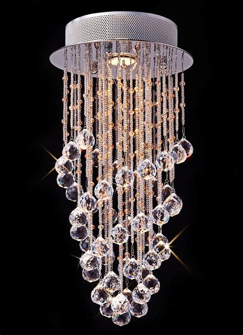 Saint Mossi Chandelier Modern K Crystal Raindrop Chandelier Lighting