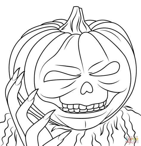 Goosebumps - Jack-o'-lantern coloring page | Free Printable Coloring Pages