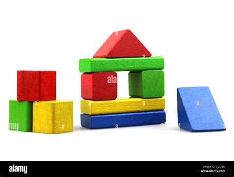 Wooden building blocks Stock Photo - Alamy