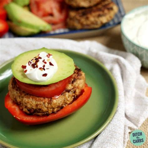 Low Carb Mexican Chicken Burgers Without Bun Ditch The Carbs