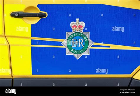 Logo And Sign On A Merseyside Police Van Stock Photo Alamy