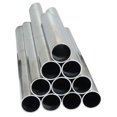 Round 202 Stainless Steel Pipe 6 10 Meter Material Grade Ss202 At Rs