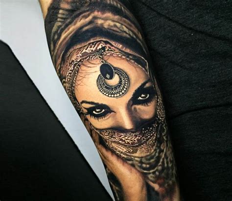 Woman Face tattoo by Steve Butcher | Post 18669