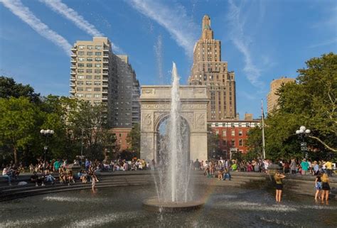 The Washington Square Park fountain is back on, so go dip your feet in ...