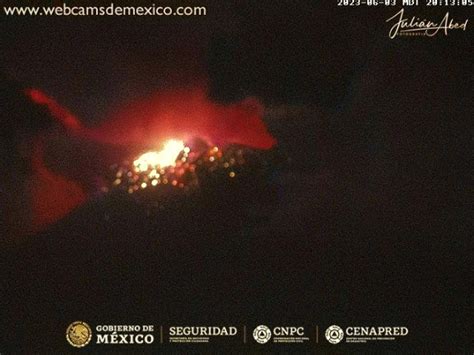 Webcams de México on Twitter Actividad del Volcán Popocatépetl