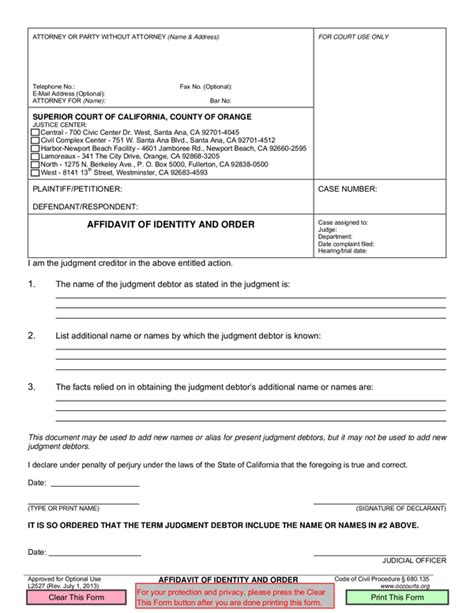 Fill Free Fillable The Superior Court Of California County Of Orange Pdf Forms