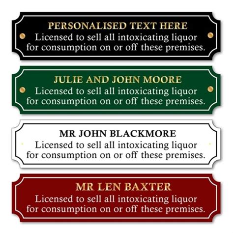 Jaf Graphics Custom Traditional Licence To Sell Alcohol Sign