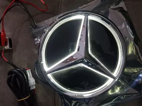 Emblema Led Nuevo Mercedes Benz Iluminado Espejo Pro Racing Meses Sin