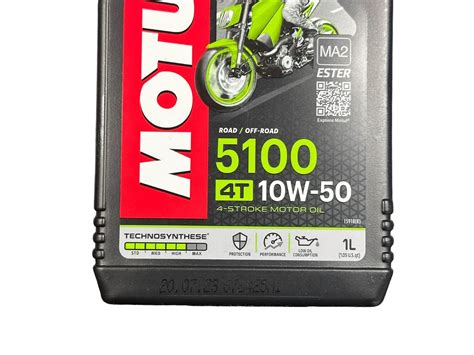 1 Liter Engine Oil 10w50 Original Motul 5100 Motorcycle Scooter 4 Tempi