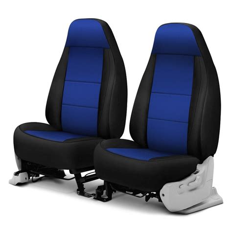 Coverking® Csc2a4sn9225 Neosupreme 1st Row Black And Blue Custom Seat Covers