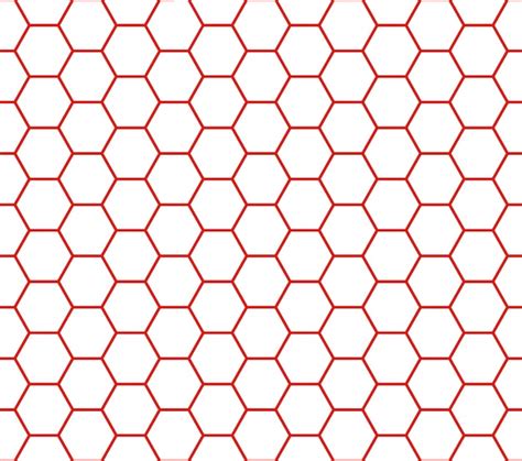 Premium Vector Red And White Seamless Honeycomb Pattern