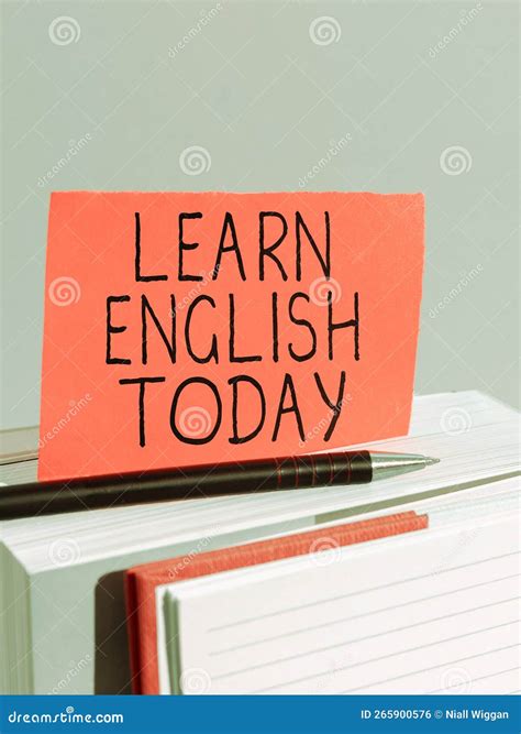 Handwriting Text Learn English Today Conceptual Photo Gain Or Acquire