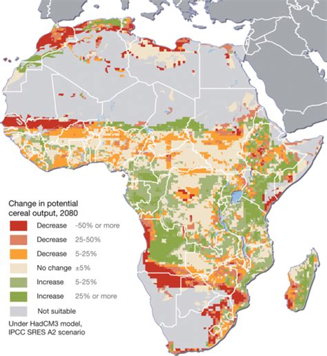 Projected climate change impacts for agriculture in Africa in potential ...