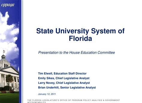 Ppt State University System Of Florida Powerpoint Presentation Free