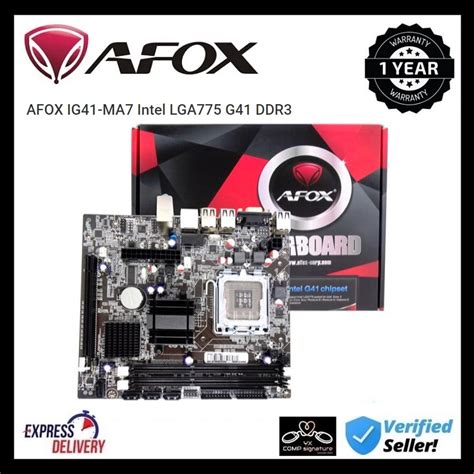 Afox Ig Ma Intel Lga G Ddr Usb Vga Microatx Motherboard