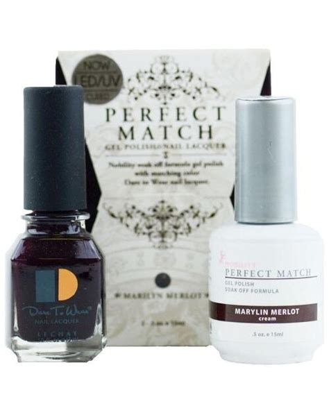 Lechat Perfect Match Gel Polish And Nail Lacquer Marilyn Merlot Pms04