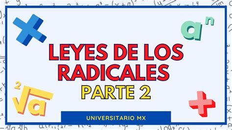 Leyes De Los Radicales Ejercicios Resueltos 😱👍 Examen Exani Ii Filtrado Y Resuelto Youtube