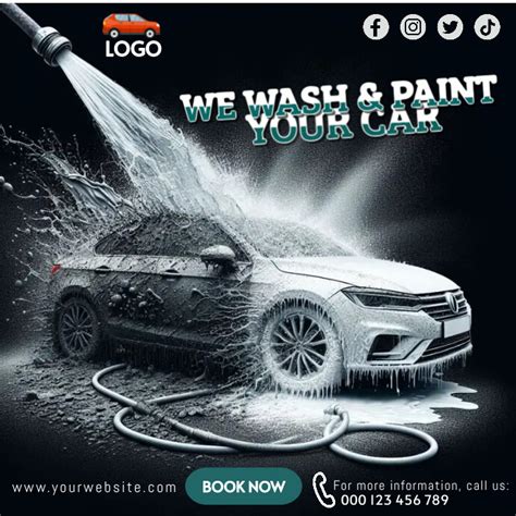 Carwash And Painting Service Flyer Template Postermywall