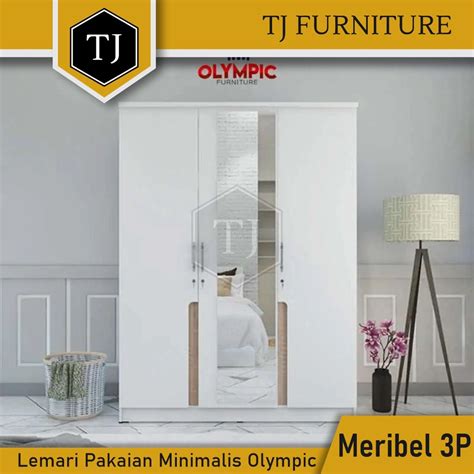 Jual Olympic Lemari Pakaian Kayu Partikel Kabinet Serbaguna Minimalis