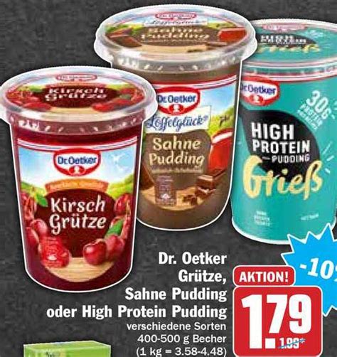 Dr Oetker Gr Tze Sahne Pudding Oder High Protein Pudding Angebot Bei Hit