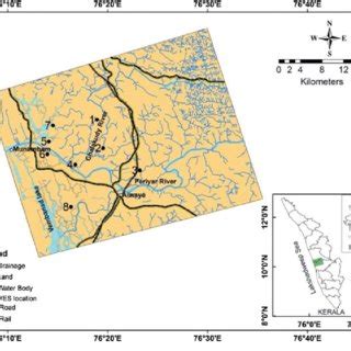 Periyar River Map