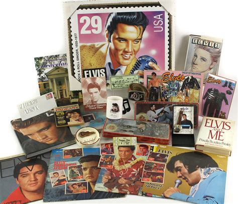 Lot Detail 1950s 90s Elvis Presley King Of Rock N Roll Memorabilia Collection Lot Of 35 W