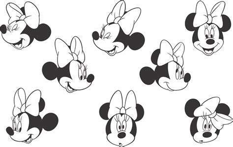 Adult Best Photos Of Printable Mickey Mouse Outline Vetor Minnie