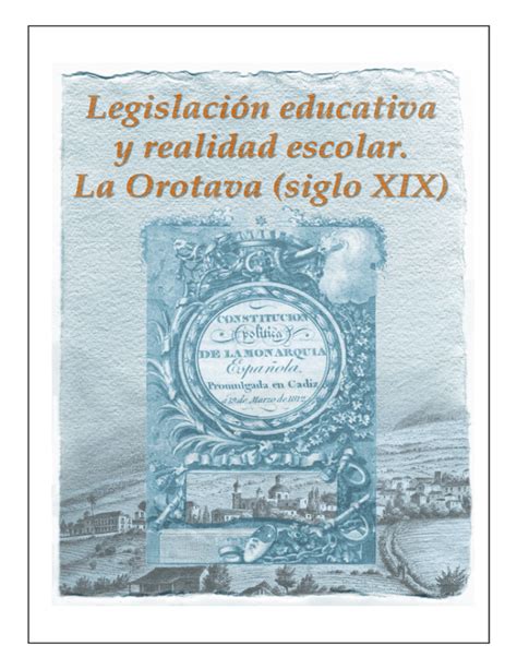 LEGISLACIÓN EDUCATIVA Y REALIDAD ESCOLAR