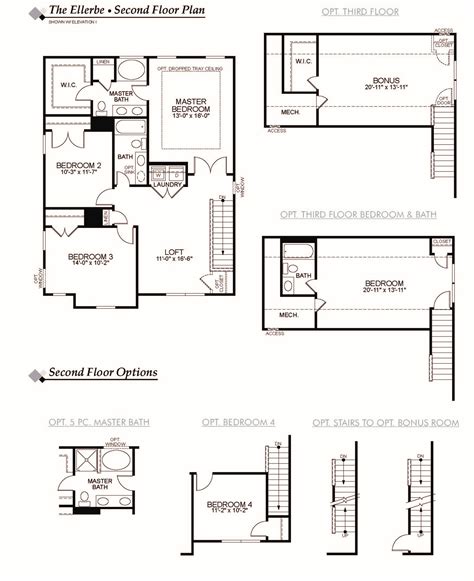 Ellerbe Floor Plan Highland Park Eastwood Homes