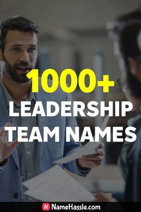 1600 Unique Leadership Team Names Ideas Generator