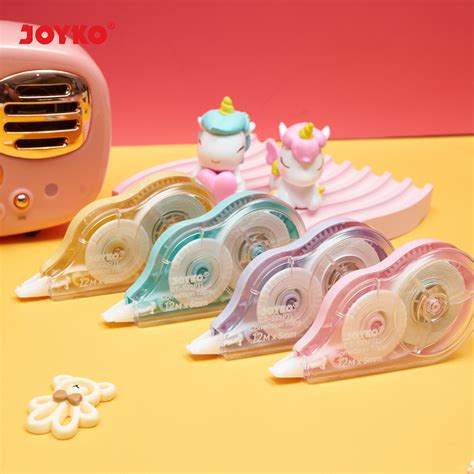 Jual Correction Tape Tip X Kertas JOYKO CT 522 PTL Pastel 12 Meter