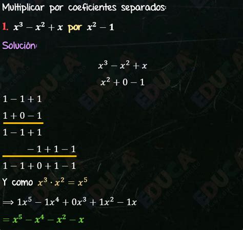 Soluci N Ejercicio Multiplicaci N Por Coeficientes Separados