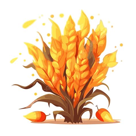 Fall Corn Stalk Clip Art