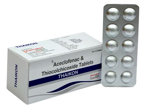 Thaikon Aceclofenac Thiocolchicoside Tablets X Tablet