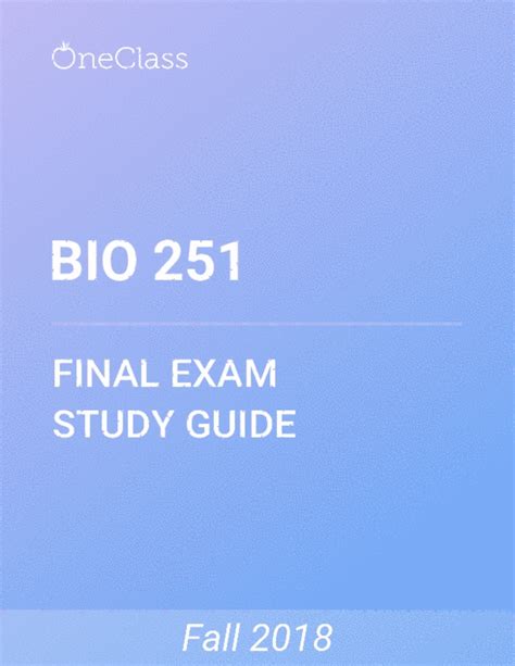 BIO 251 Study Guide Comprehensive Final Exam Guide Muscle Bone