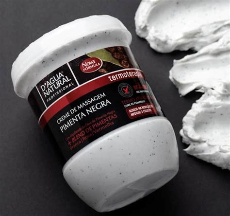 Creme De Massagem Pimenta Negra D Agua Natural 650 G Promotop