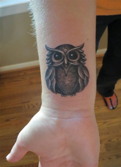 Awesome Owl Wrist Tattoos Design Wrist Tattoo Pictures