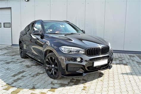 FRONT SPLITTER V 1 For BMW X6 F16 MPACK Gloss Black Our Offer BMW