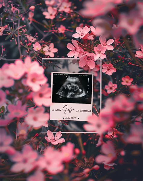 Editable Pregnancy Announcement Template Digital Pregnancy Announcement Pregnancy Reveal Spring