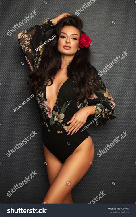 Sexy Brunette Woman Lingerie Stock Photo Shutterstock
